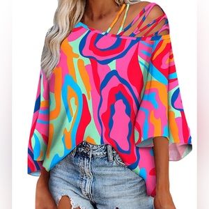 Resort Wear Ladies Top sz 2X NWT